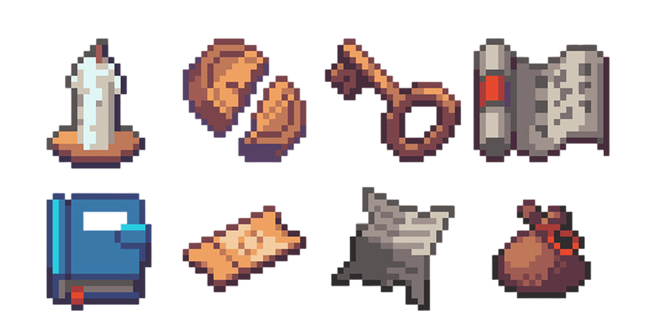 Pixel Art Dataset Example Grid